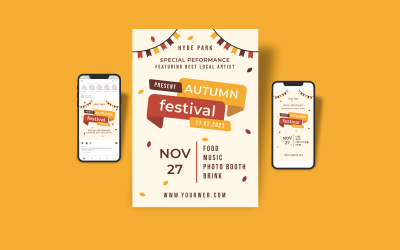 Modèle de lot du festival d&amp;#39;automne