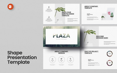 Plaza PowerPoint presentation template