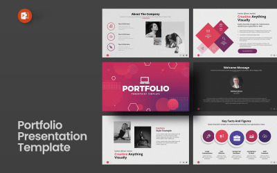 Üzleti portfólió PowerPoint bemutatósablon