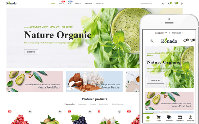 Konado - Organic Food Theme WooCommerce Theme