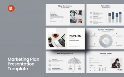 Marketingplan-Layout-Vorlage