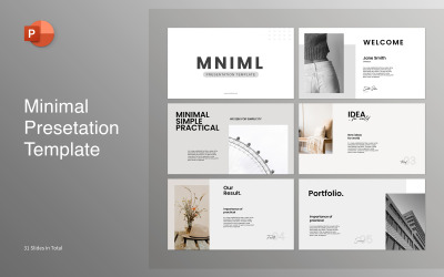 Minimalistisk PowerPoint presentationsmall