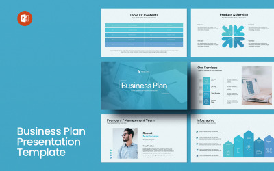 Modello di presentazione del layout del piano aziendale
