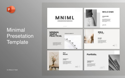 Modelo de apresentação do PowerPoint minimalista