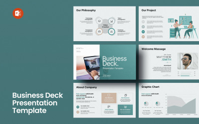 Plantilla de diseño de presentación de cubierta de negocios