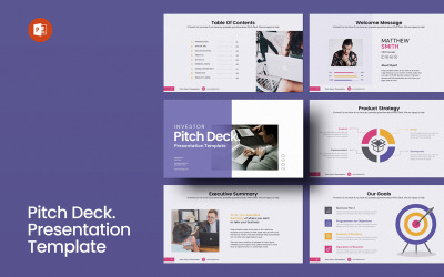 Шаблон презентации Pitch Deck Layout