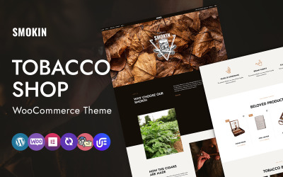 Smokin - Сигари та тютюнова тема WordPress Elementor CMS