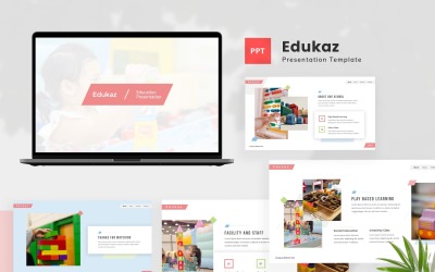 Edukaz — Plantilla de PowerPoint para jardín de infantes