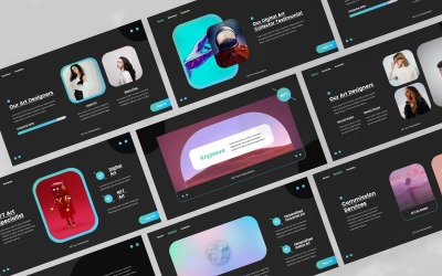 Kryptova — szablon prezentacji NFT