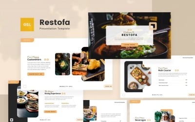 Restofa — 餐厅 Google 幻灯片模板