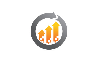 Sjabloon voor bedrijfsmanagement proces logo ontwerp