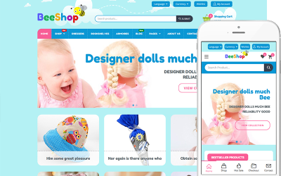 BeeShop - Theme for Kids játékok és gyermekruha bolt WooCommerce téma