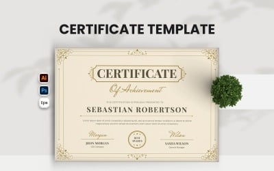 Classic Ornament Awards Certificate