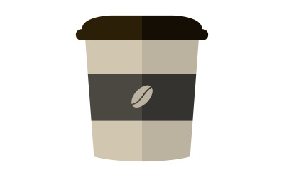 Koffiekopje geïllustreerd in vector