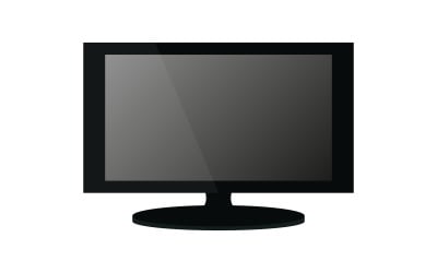 Televisión ilustrada y en vector