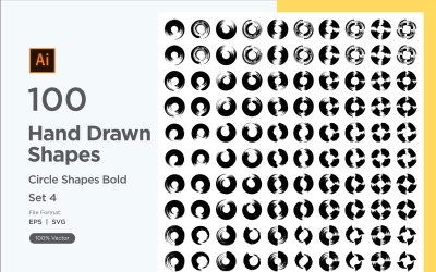 Circle Shape Bold 100_Set V 4