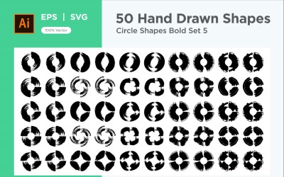 Circle Shape Bold 50_Set V 5