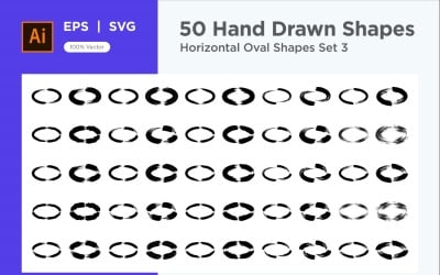 Horizontal Oval Shape 50_Set V 3