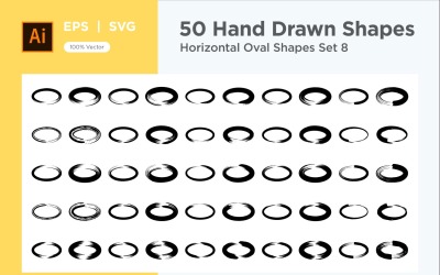 Horizontale ovale vorm 50_Set V 8