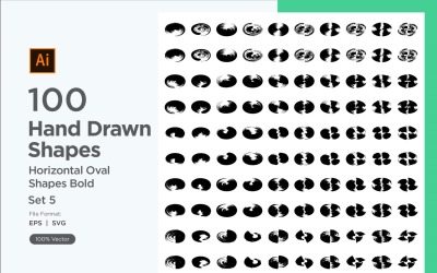 Horizontal Oval Shape Bold 100_Set V 5