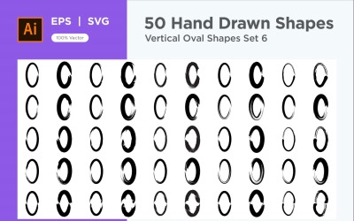 Verticale ovale vorm 50_Set V 6