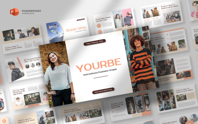 Yourbe - Powerpoint-mall för ungdomskonferens
