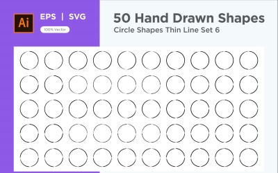 Cirkelform tunn linje 50_Set V 6