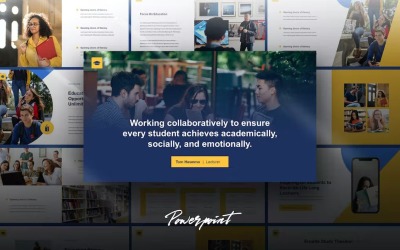 Erudiet - Onderwijs Powerpoint-sjabloon