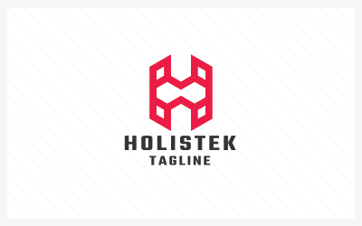 Holistek Harf H Pro Logo Şablonu