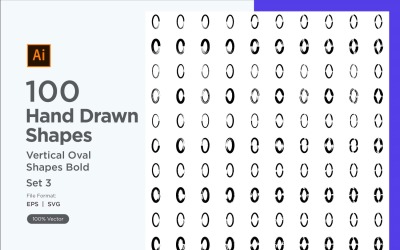 Vertical Oval Shape Bold 100_Set V 3