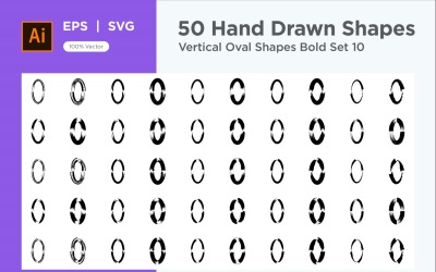 Forme ovale verticale Bold 50_Set V 10