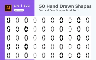 Vertical Oval Shape Bold 50_Set V 2