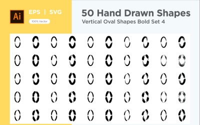 Vertikální oválný tvar Bold 50_Set V 4