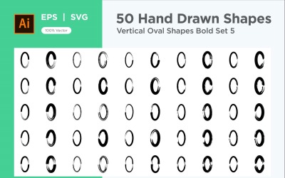 Vertikale ovale Form Fett 50_Set V 5