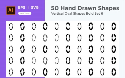 Vertical Oval Shape Bold 50_Set V 6