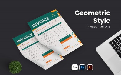 Geometric Style Invoice Template