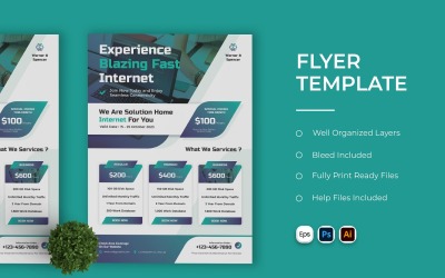 Internet Services Flyer Template