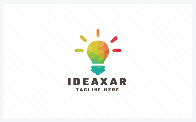 Modèle de logo Idea Pixel Lamp Pro