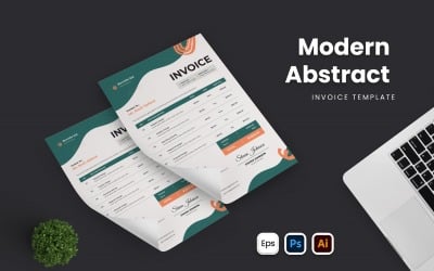 Modern Abstract Invoice Template