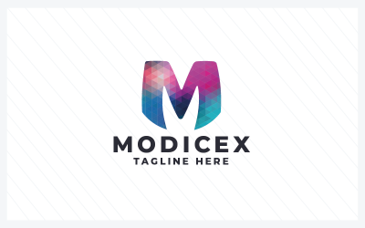 Modicex 字母 M Pro 标志模板