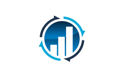 Szablon Logo wzrostu firmy