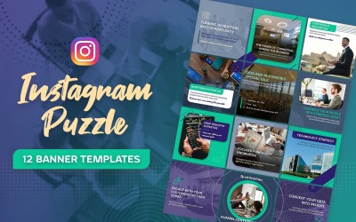 Zakelijke Instagram-puzzel