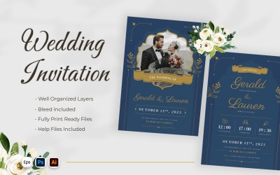 Convite de Casamento Clássico Exclusivo