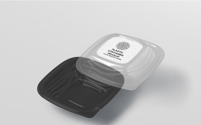 Makieta plastikowego pojemnika na wynos