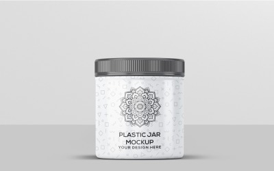 Plastikowy słoik - makieta plastikowego słoika