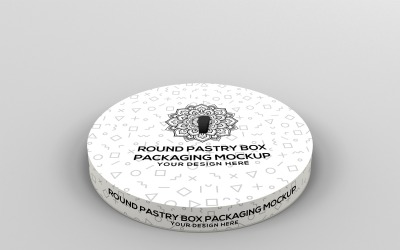 Verpackungsmodell für runde Kuchenschachteln aus Papier
