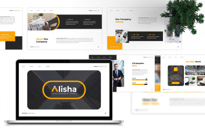 Alisha - modelo de PowerPoint de negócios
