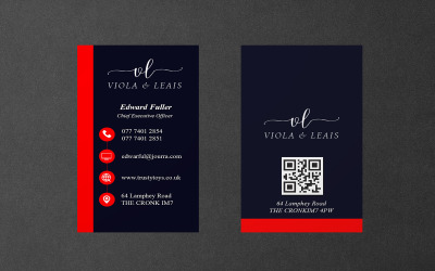 Corporate Business Card Template + Letter Head Template