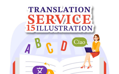 15 Illustration av översättningstjänsten