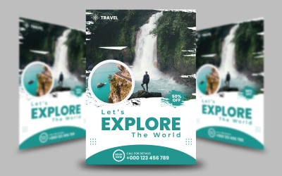 Let&#039;s Explore The World Flyer Template